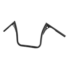 Custom Chrome 1"Handlebar 14" Rise Ape Hanger Bar Chrome Gloss Black Fits For 82-13 Harley Touring FLH/FLHT Black