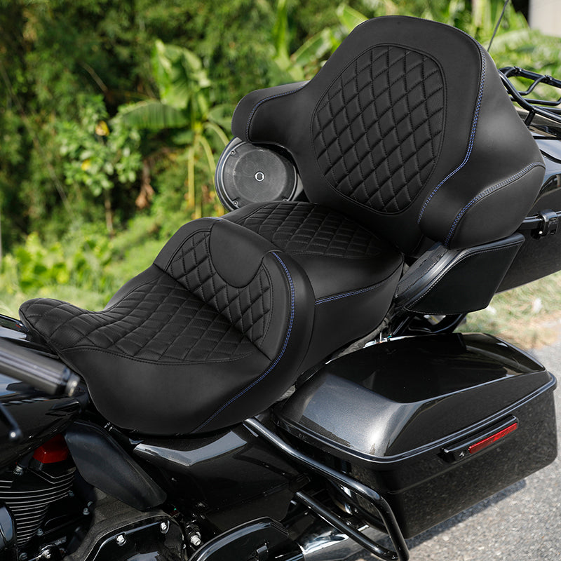 C.C. RIDER King Passenger Backrest King Touring Pack Trunk Backrest For Touring Road Glide Electra Glide Street Glide Road King, 2014-2025