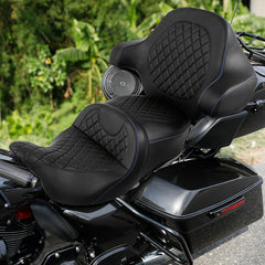C.C. RIDER King Passenger Backrest King Touring Pack Trunk Backrest For Touring Road Glide Electra Glide Street Glide Road King, 2014-2025