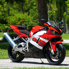 C.C. RIDER YZF R1 Front And Rear Seat For YAMAHA YZFR1 Black Lattice Stitching, 2000-2001