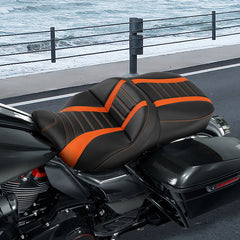 C.C. RIDER Touring Driver Passenger Seat  For Harley CVO Road Glide Electra Glide Street Glide Road King, 2009-2023