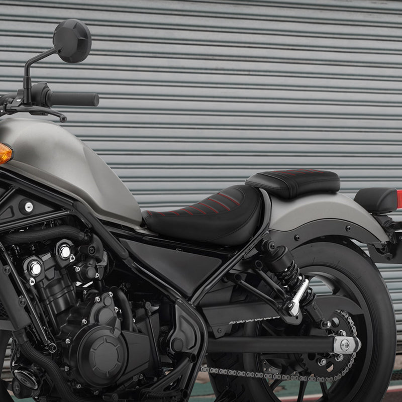 C.C. Rider Red Trimming Front and Rear Seat for Honda Rebel 300 (CMX300) 2017-2024