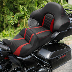 C.C. RIDER King Passenger Backrest King Touring Pack Trunk Backrest For Touring Road Glide Electra Glide Street Glide Road King, 2014-2025