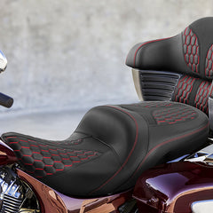 C.C.RIDER Indian Chieftain 2 Up Seat Touring Motorcycle Seat Honeycomb Stitching, 2014-2025