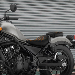 C.C. RIDER CM300 Front And Rear Seat Fit For Honda Rabel 300 CMX300 Orange Lattice, 2017-2024