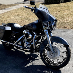 Custom Chrome 21×3.5" Black Billet CNC Front Wheel Rim 10 Spoke Fits For Harley Touring Custom