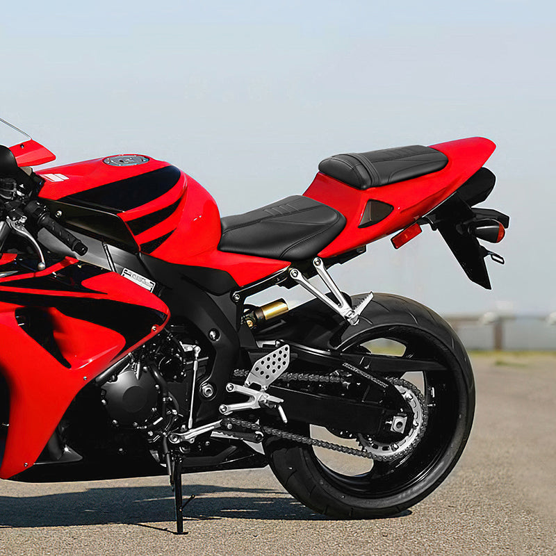C.C. RIDER CBR1000RR Two Piece Seat Black Carbon Fiber For Honda CBR1000RR, 2004-2007