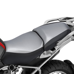 C.C. RIDER BMW R1200GS Seat Rider Passenger Seat Pillion Cushion With Sliver Carbon Fiber Fit For BMW R1200GS R1250GS Adventure, 2013-2024