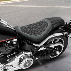 C.C. RIDER Softail Seat Low Rider S Low Rider ST Driver Passenger Seat Black And Gray Fit For Low Rider Sport Glide FXLR FXLRS FXLRST 2018-2025