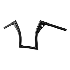 Custom Chrome 1.25" Fat Handlebar 14" Rise Hanger Bar Chrome Gloss Black Fit For Harley Electra Glide FLHT