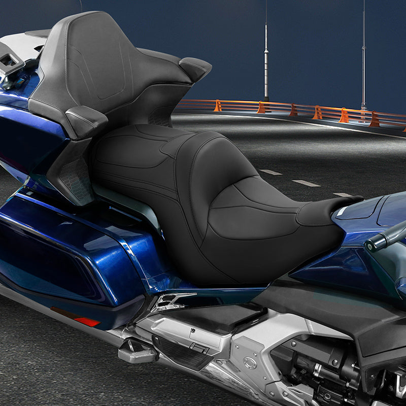 Heated Seat C.C. RIDER Honda Gold Wing Tour One Piece 2 up Seat Color Lining 2018-2024