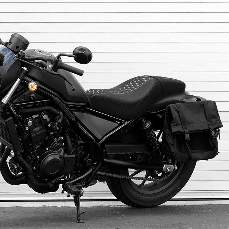 C.C. RIDER Honda Rebel 300 CMX300 Front And Rear Seat Honeycomb Stitiching, 2017-2024