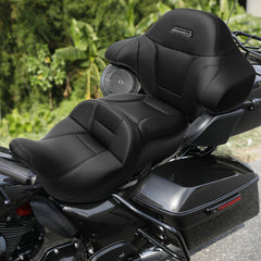 C.C. RIDER King Passenger Backrest King Touring Trunk Backrest For Touring Road Glide Electra Glide Street Glide Road King, 2014-2025