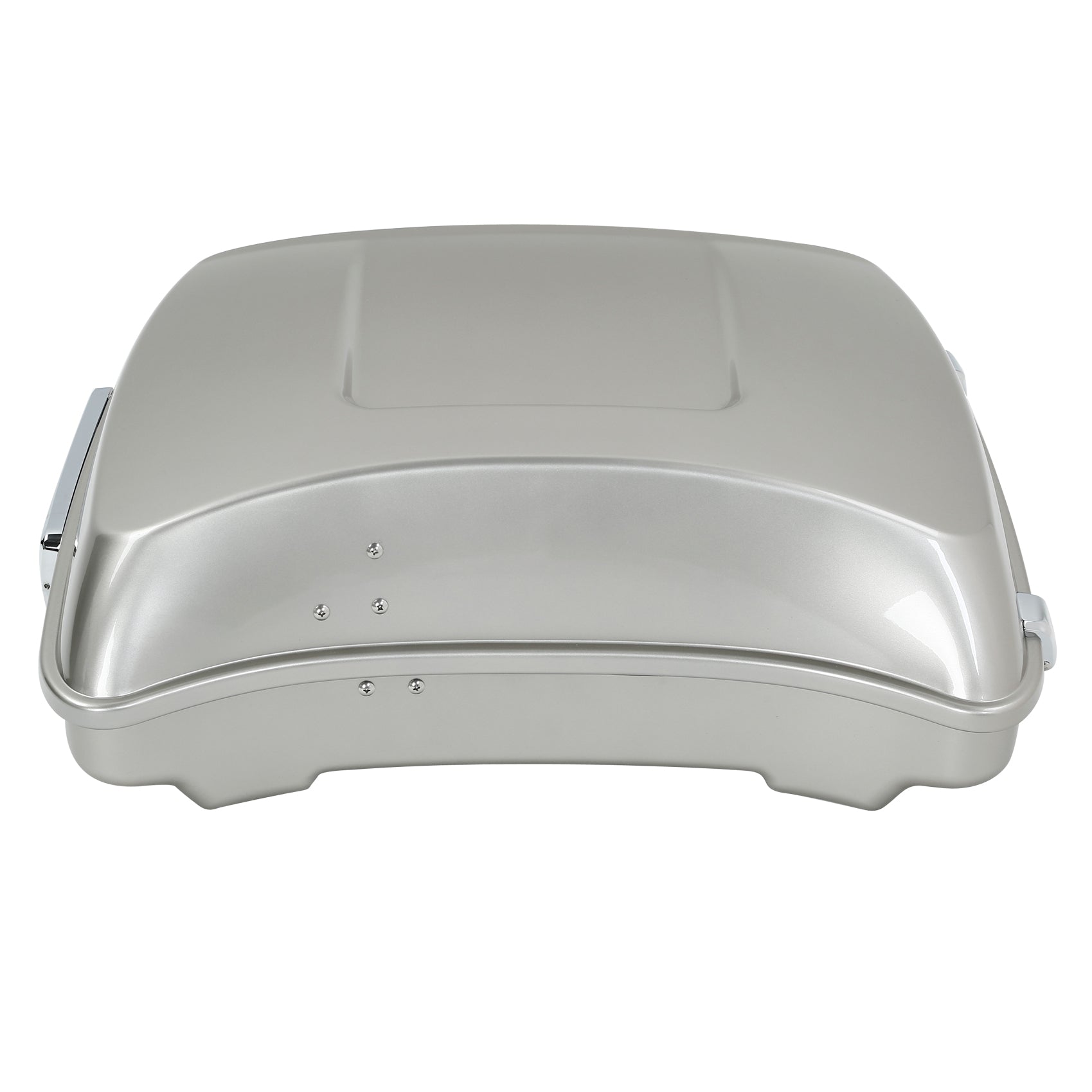 HR3 Silver Fortune 5.5" Razor Style Touring Trunk Luggage For 14-24 Harley Touring