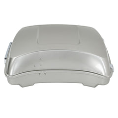 HR3 Silver Fortune 5.5" Razor Style Touring Trunk Luggage For 14-24 Harley Touring