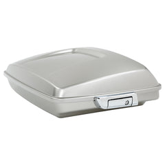 HR3 Silver Fortune 5.5" Razor Style Touring Trunk Luggage For 14-24 Harley Touring