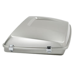 HR3 Silver Fortune 5.5" Razor Style Touring Trunk Luggage For 14-24 Harley Touring