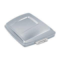 HR3 Barracuda Silver 5.5" Razor Style Touring Trunk Luggage For 14-24 Touring
