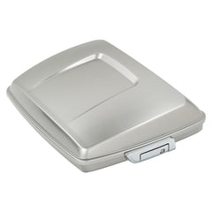HR3 Silver Fortune 5.5" Razor Style Touring Trunk Luggage For 14-24 Harley Touring