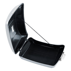 HR3 Barracuda Silver 5.5" Razor Style Touring Trunk Luggage For 14-24 Touring