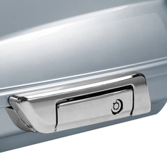 HR3 Barracuda Silver 5.5" Razor Style Touring Trunk Luggage For 14-24 Touring