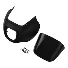HR3 Black Denim Headlight Fairing & Windshield Fit For Harley Softail FXBB FXLR 2018-2022