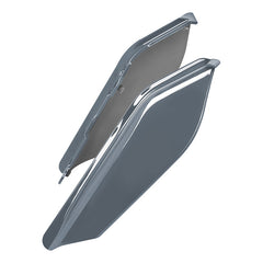 HR3 Gunship Gray Mid Frame Air Heat Deflectors For Harley Touring and Trike Models 09-24