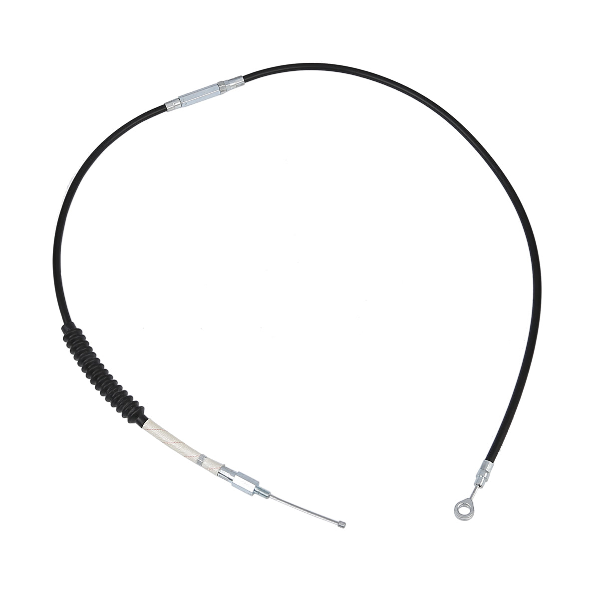 Custom Chrome Black Vinyl 150cm Clutch Cable Fits For Harley Sportster XL883 XL1200C 1986-2010