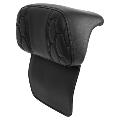 C.C. RIDER Touring Seat Two Piece Low Profile Driver Passenger Seat With Backrest For Street Glide Road Glide Road King, Black, 2009-2023