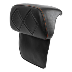 C.C. RIDER Razor Chopped Pack Trunk Backrest Passenger Red Backrest Pad For Harley Touring CVO Road Glide Electra Glide Road King, 2014-2025