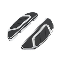 Tour Ease Rear Passenger Footboards Pegs Gloss Black Chrome Fit For Harley Touring Softail Dyna #27