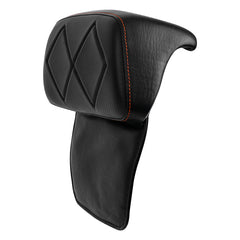 C.C. RIDER Razor Chopped Pack Trunk Backrest Passenger Red Backrest Pad For Harley Touring CVO Road Glide Electra Glide Road King, 2014-2025