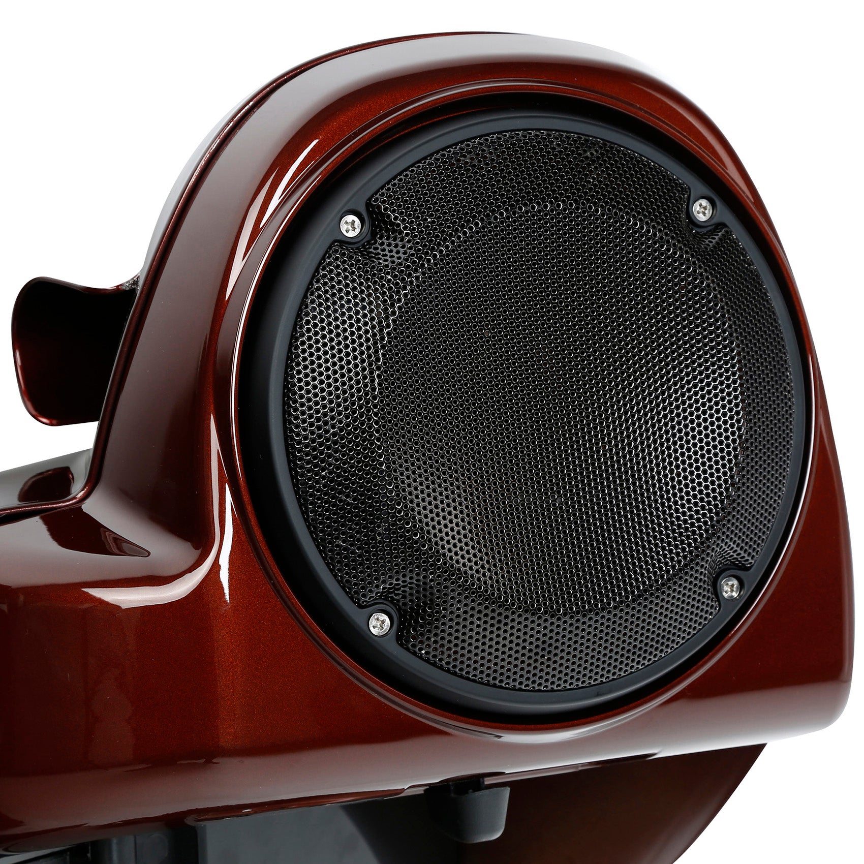 HR3 Auburn Brown & Black & Industrial Gray Vented Lower Fairing Kit with 6.5" Speaker Pods For Harley Touring models 2014-2024