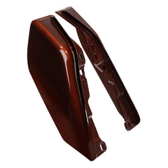 HR3 Auburn Sunglo & Black Hole With Rich Bourbon Mid Frame Air Heat Deflectors For Harley Touring and Trike Models 09-24