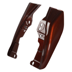 HR3 Auburn Sunglo & Black Hole With Rich Bourbon Mid Frame Air Heat Deflectors For Harley Touring and Trike Models 09-24