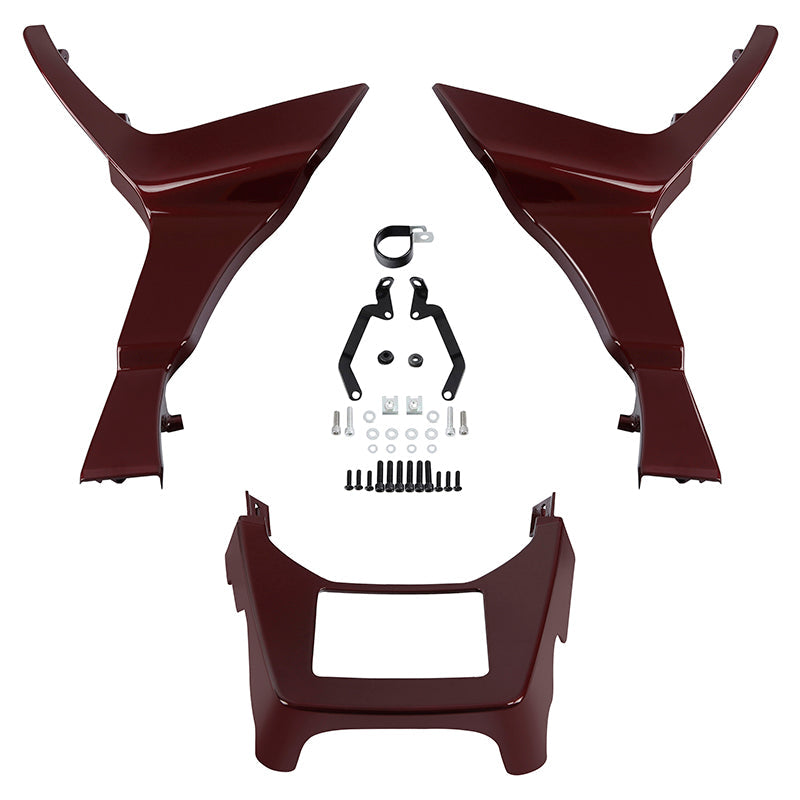 HR3 Mysterious Red Sunglo Spoiler Kit For Harley 2017-Later FLTRX, FLTRXS, FLTRXST models