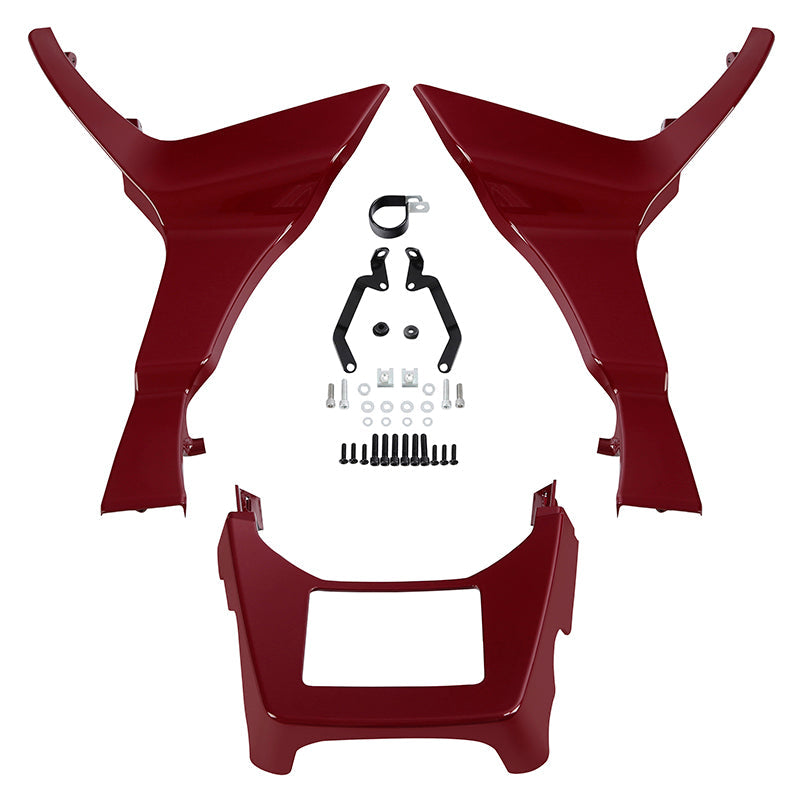 HR3 Velocity Red Sunglo Spoiler Kit For Harley 2017-Later FLTRX, FLTRXS, FLTRXST models