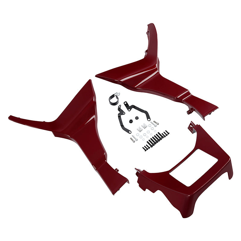 HR3 Velocity Red Sunglo Spoiler Kit For Harley 2017-Later FLTRX, FLTRXS, FLTRXST models