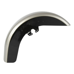 HR3 SILVER FORTUNE / BLACK TEMPEST Motorcycle 18" Wide Tire Front Mudguard Fender For Harley Touring Models 2014-2023