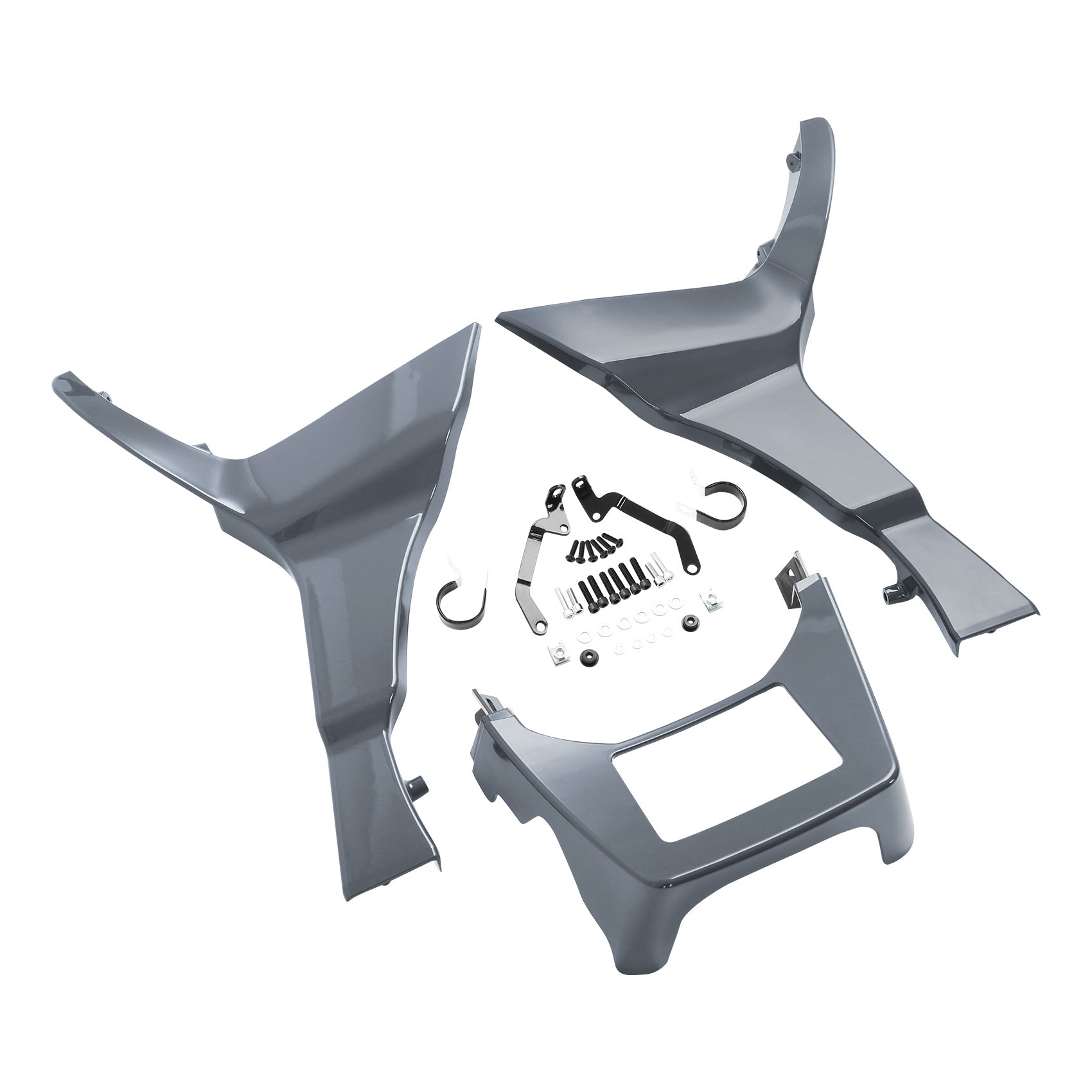 HR3 Gunship Gray Spoiler Kit For Harley 2017-Later FLTRX, FLTRXS, FLTRXST models