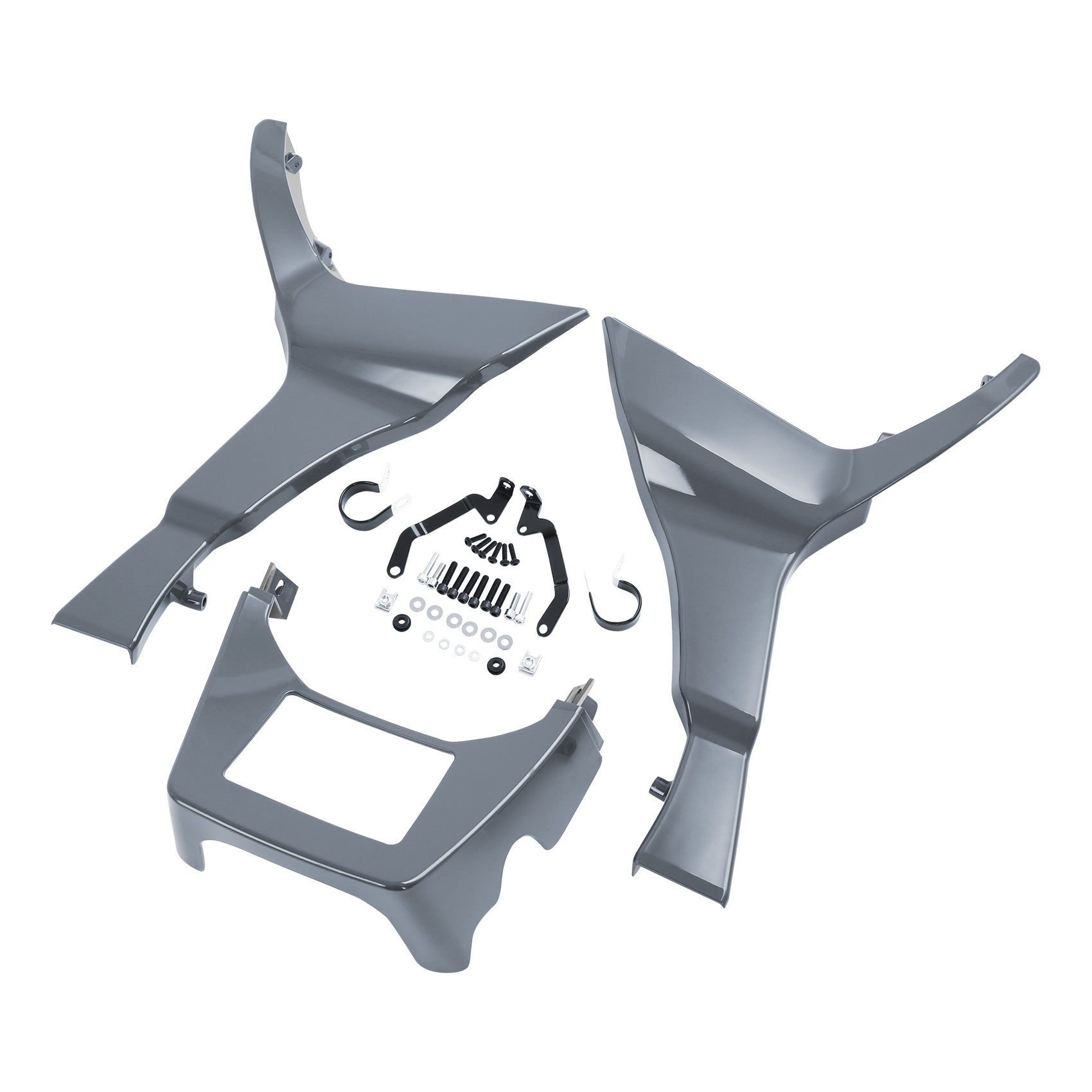 HR3 Gunship Gray Spoiler Kit For Harley 2017-Later FLTRX, FLTRXS, FLTRXST models