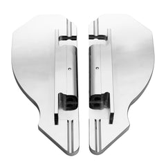Tour Ease Chrome Black Passenger Floorboards Footboard Kit Fit For Harley Touring Softail