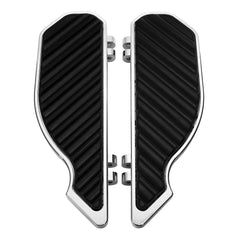 Tour Ease Chrome Black Rider Floorboards Footboard Fit For Harley Touring 86+Softail 86-17