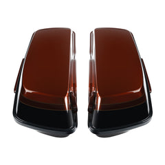 HR3 Auburn Sunglo & Black Hole With Rich Bourbon Hard Saddlebags (Regular)For 14-23 Harley Touring