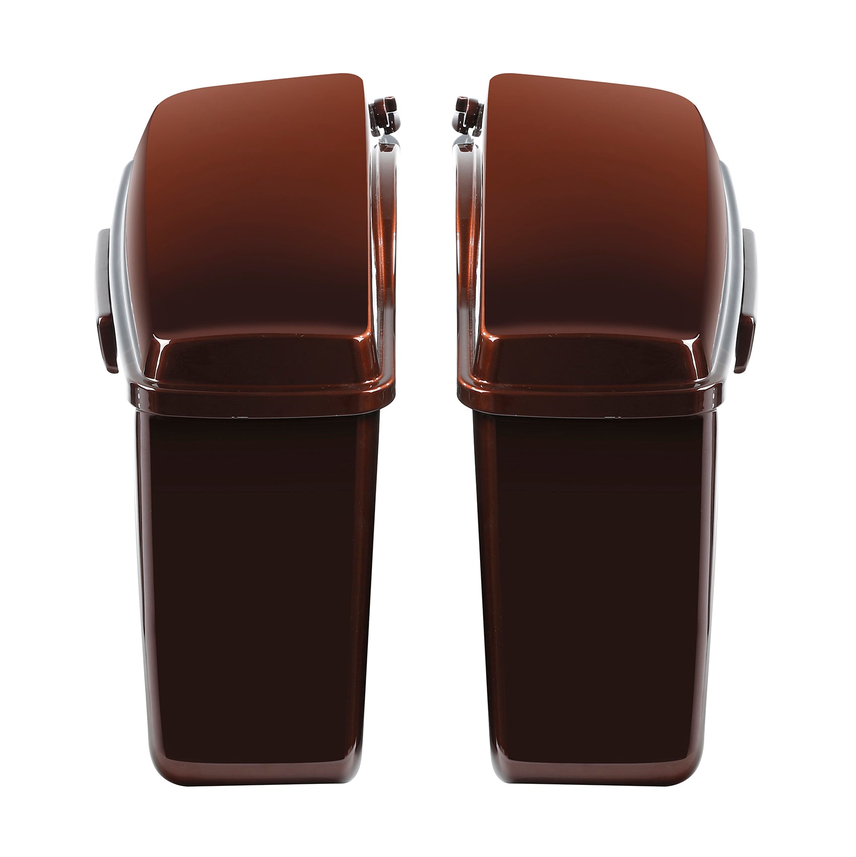 HR3 Auburn Sunglo & Black Hole With Rich Bourbon Hard Saddlebags (Regular)For 14-23 Harley Touring