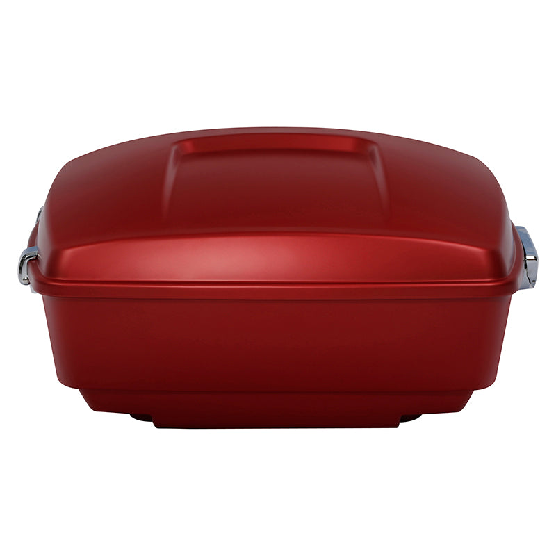 HR3 Wicked Red Denim 13.7" King Size Touring Trunk Luggage For 14-24 Harley Touring