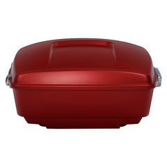 HR3 Wicked Red Denim 13.7" King Size Touring Trunk Luggage For 14-24 Harley Touring