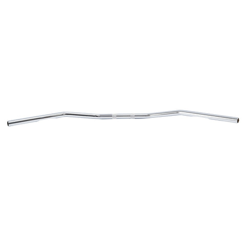 Santee 1” Steel 39" Wide Low Handlebars Chrome Fit For Harley '82-up with Wiring Recess