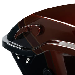 HR3 Auburn Sunglo & Black Hole With Rich Bourbon Hard Saddlebags (Regular)For 14-23 Harley Touring