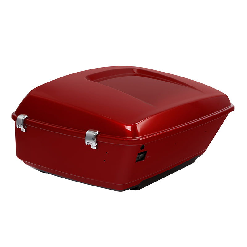 HR3 Wicked Red / Twisted Cherry King Size Tour Pack Luggage with Speaker Cut Outs For 14-24 Harley Touring